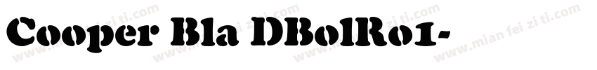 Cooper Bla DBolRo1字体转换